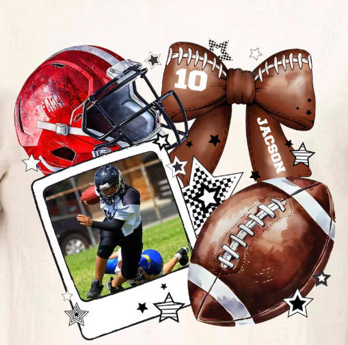 Customized Football Picture Shirt