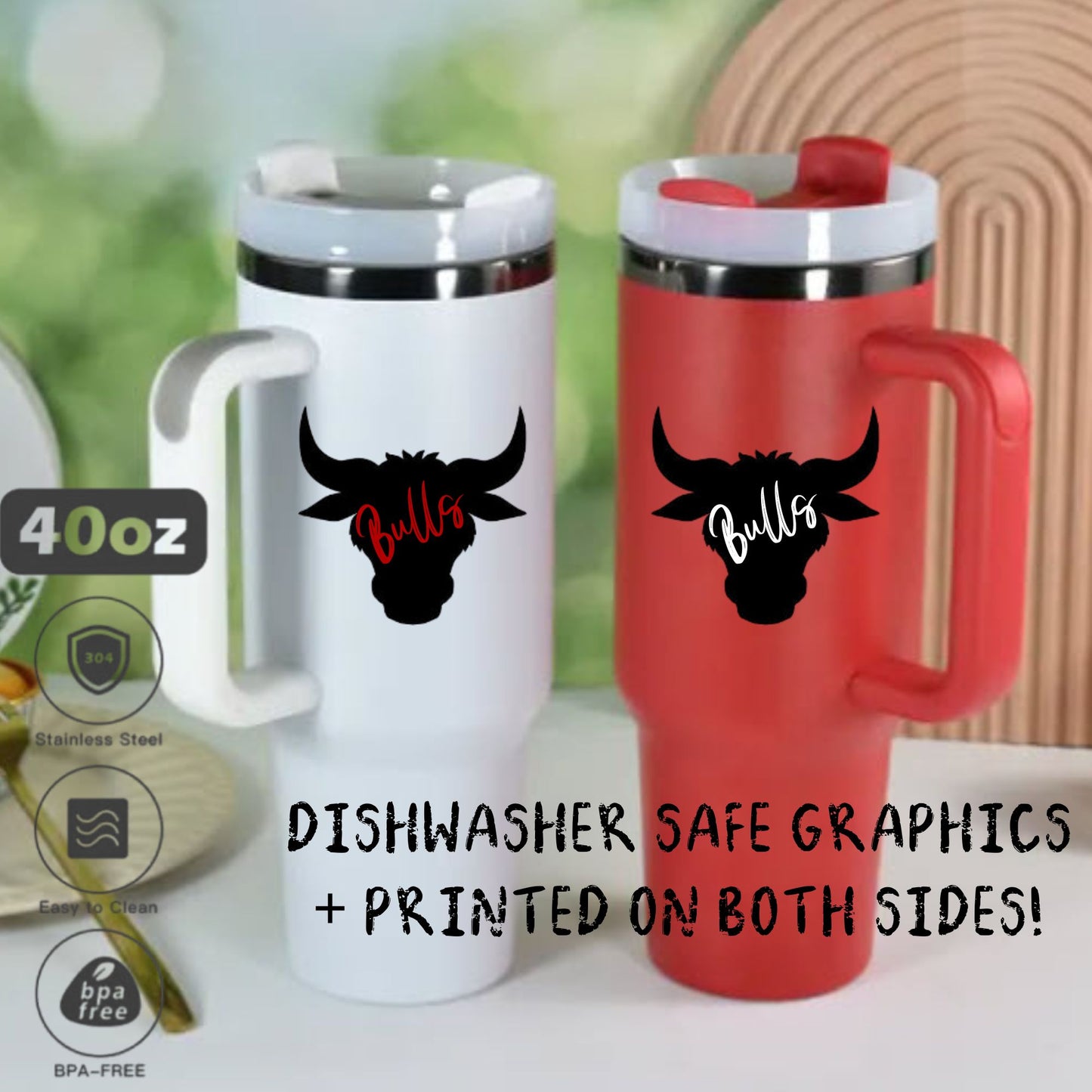40oz Tumbler with Handle