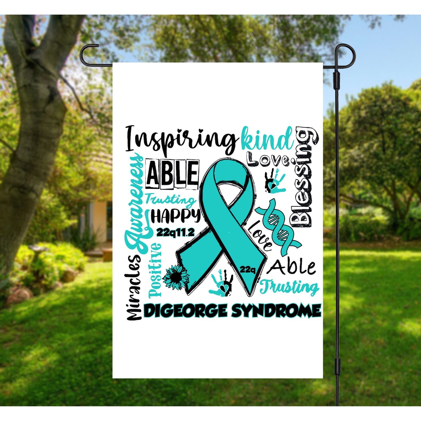 22q Fundraiser Garden Flag