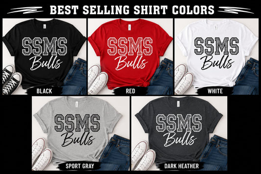 SSMS Bulls Classic Spirit Wear T-Shirt
