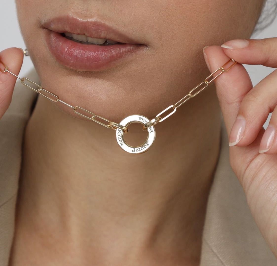 Preorder: Custom Name and Paperclip Chain Necklace