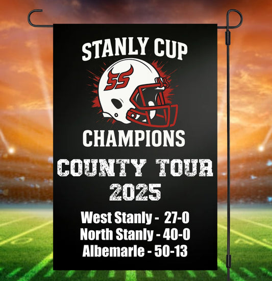 Stanly cup champions garden Flag