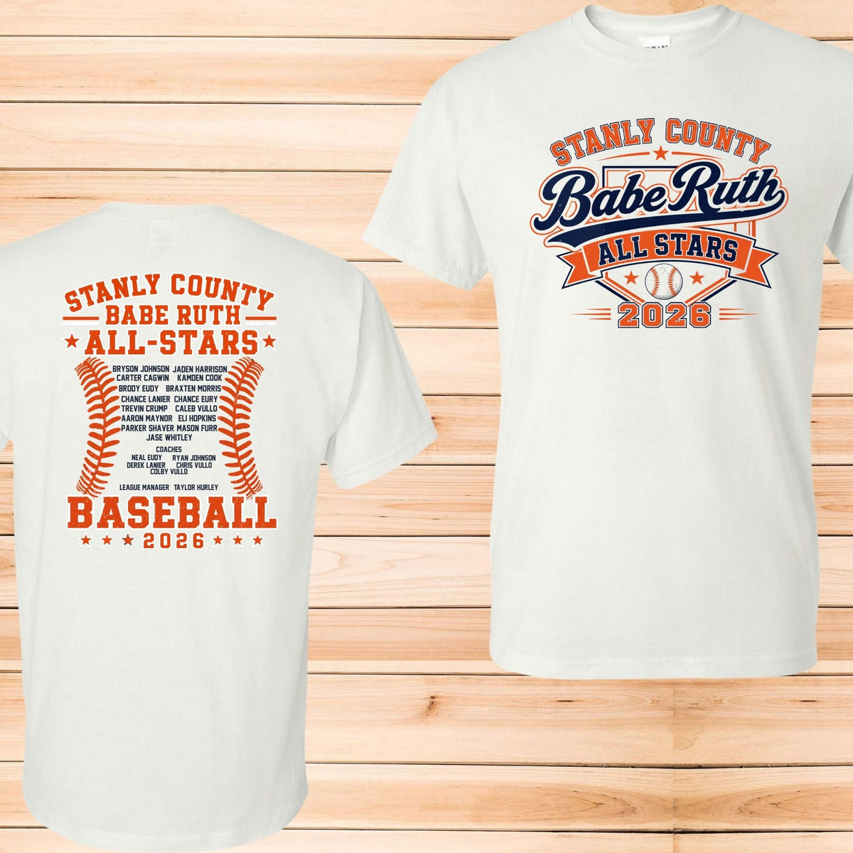 Stanly County Babe Ruth All-Stars 2026 Team Shirt