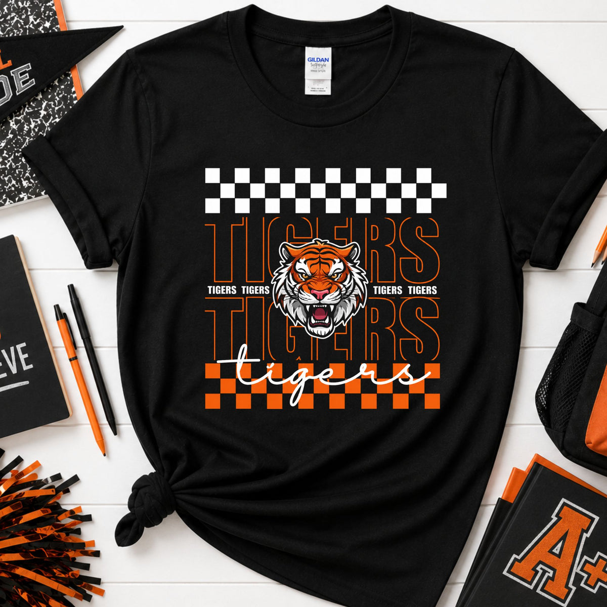 Richfield Elementary Checkered Tigers Tee
