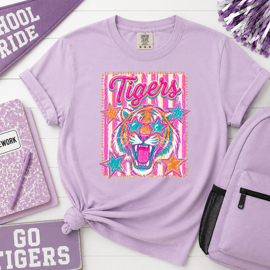 Richfield Elementary Colorful Tigers Comfort Colors Tee