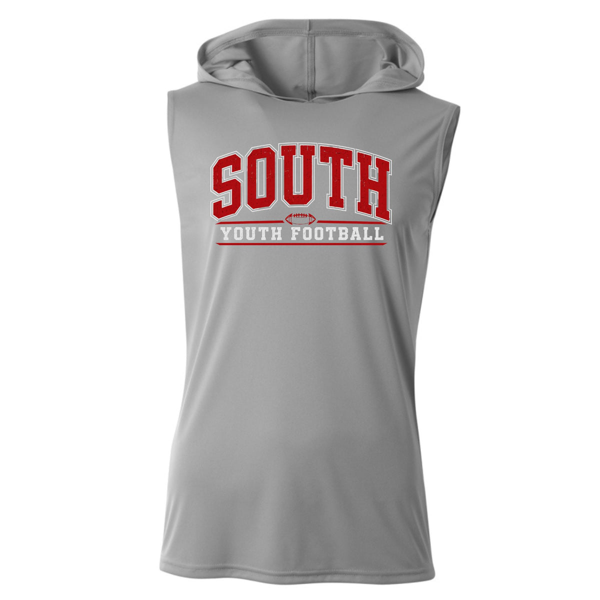 South Youth Football Sleeveless Hooded Tee