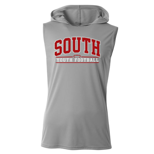 South Youth Football Sleeveless Hooded Tee