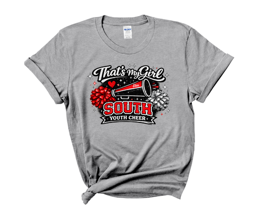 That's My Girl – South Youth Cheer Spirit Tee ❤️🖤📣