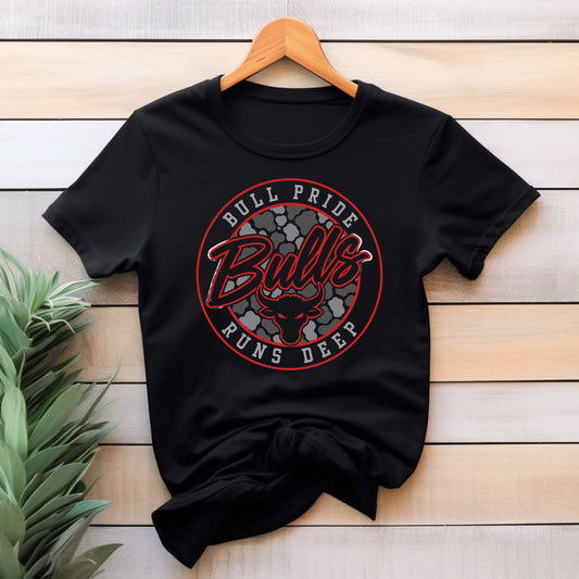 Bull Pride Runs Deep Spirit T-Shirt