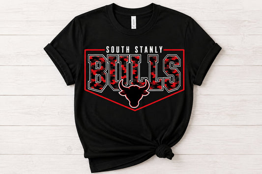 South Stanly Bulls Camo Spirit T-Shirt